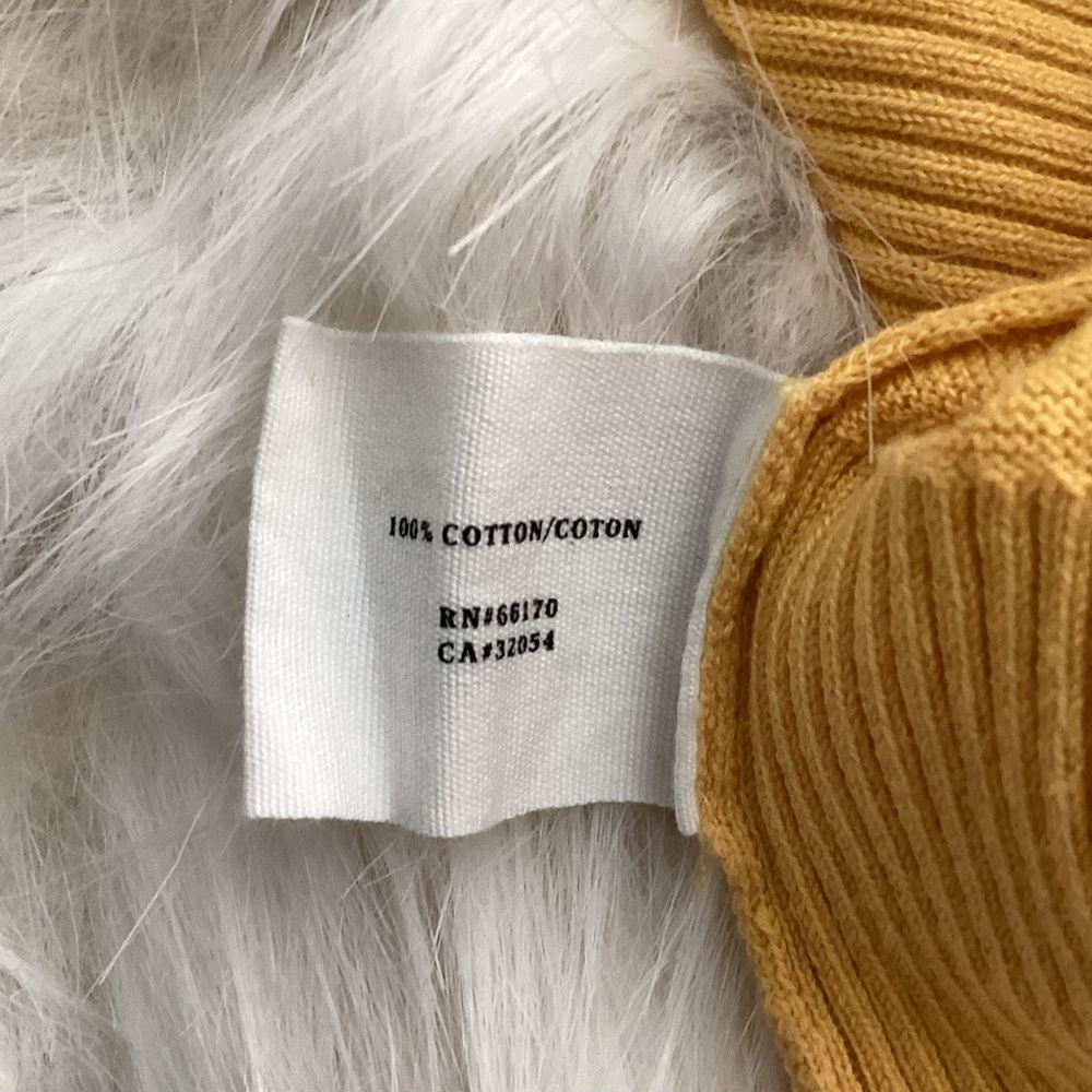 Anthropologie Yellow Ruffle-Trim Cardigan - Picture 6 of 7